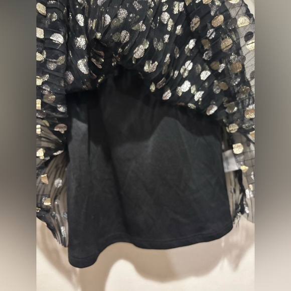 Pippa and Julie Metallic Polka Dot Mesh Float Christmas Dress, Girls 3T - Picture 10 of 10